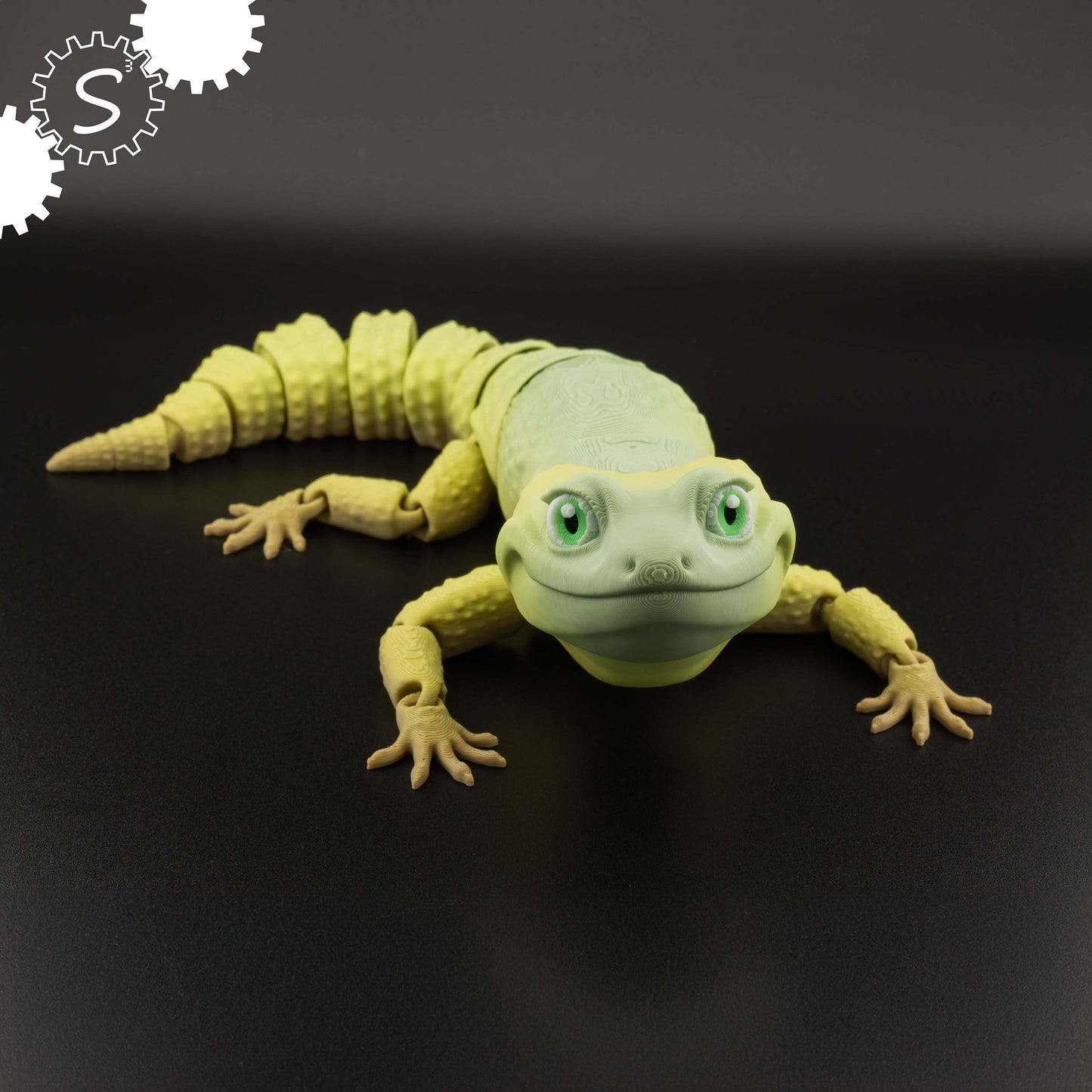 3D Printed 10'' Articulated Gecko Multi-colour