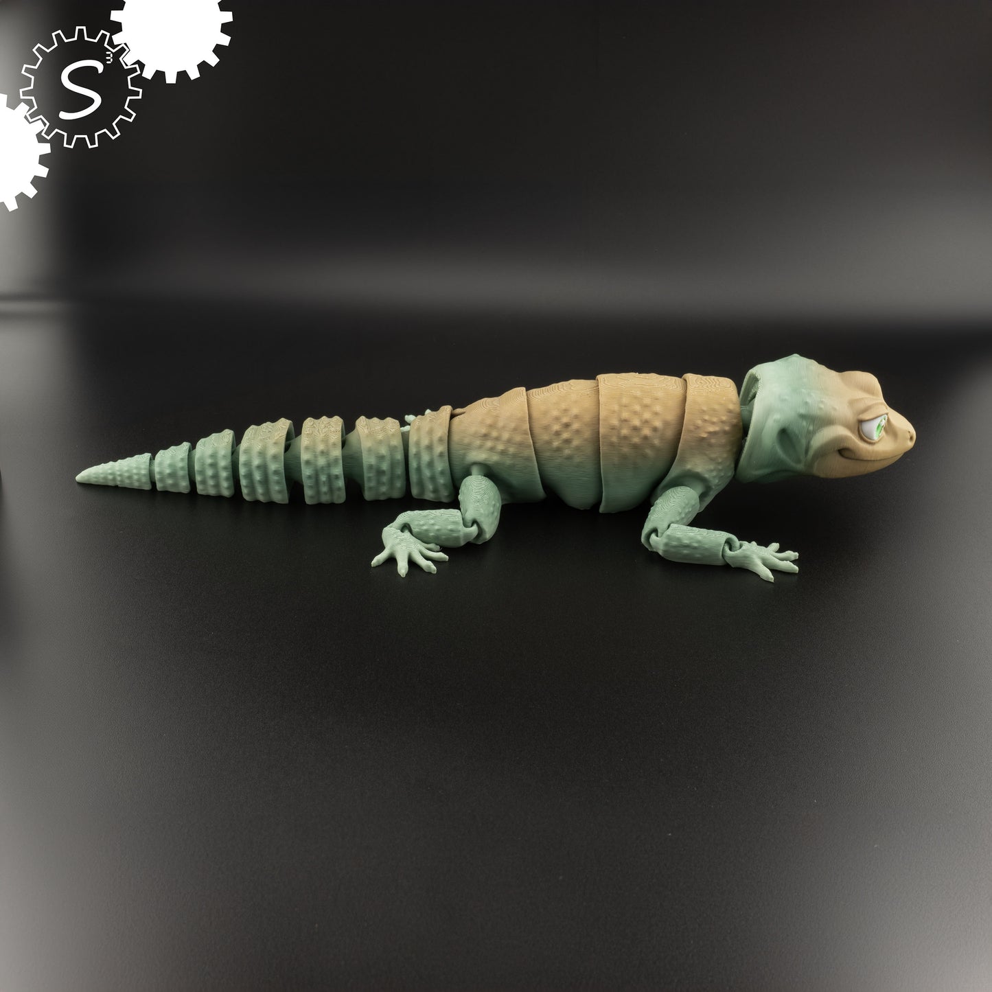 3D Printed 10'' Articulated Gecko Multi-colour