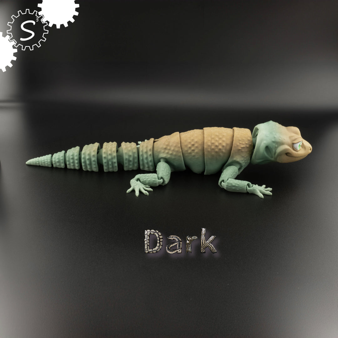 3D Printed 10'' Articulated Gecko Multi-colour